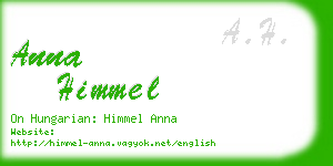 anna himmel business card